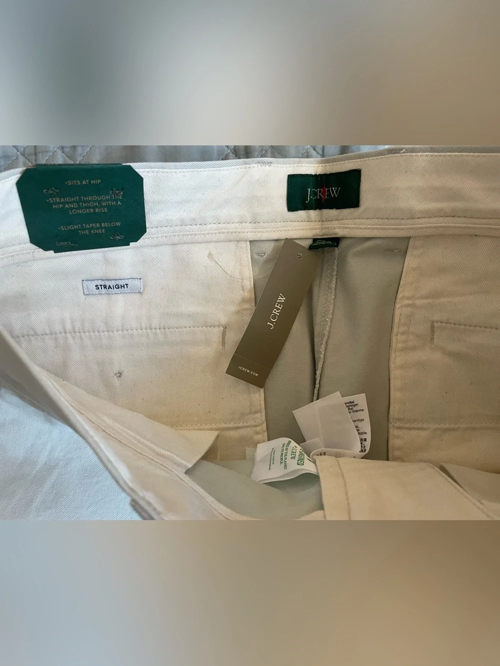 J. CREW stretch chino pant in Stone Size 30/30 NWT $98 CR317